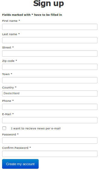Sign up